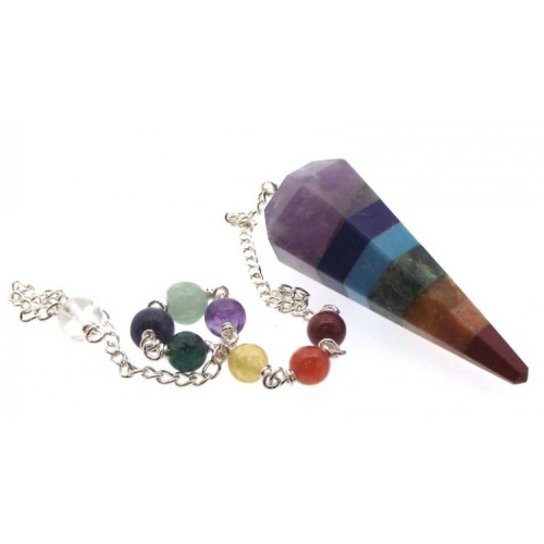 Chakra Gemstone Crystal Terminated Pendulum